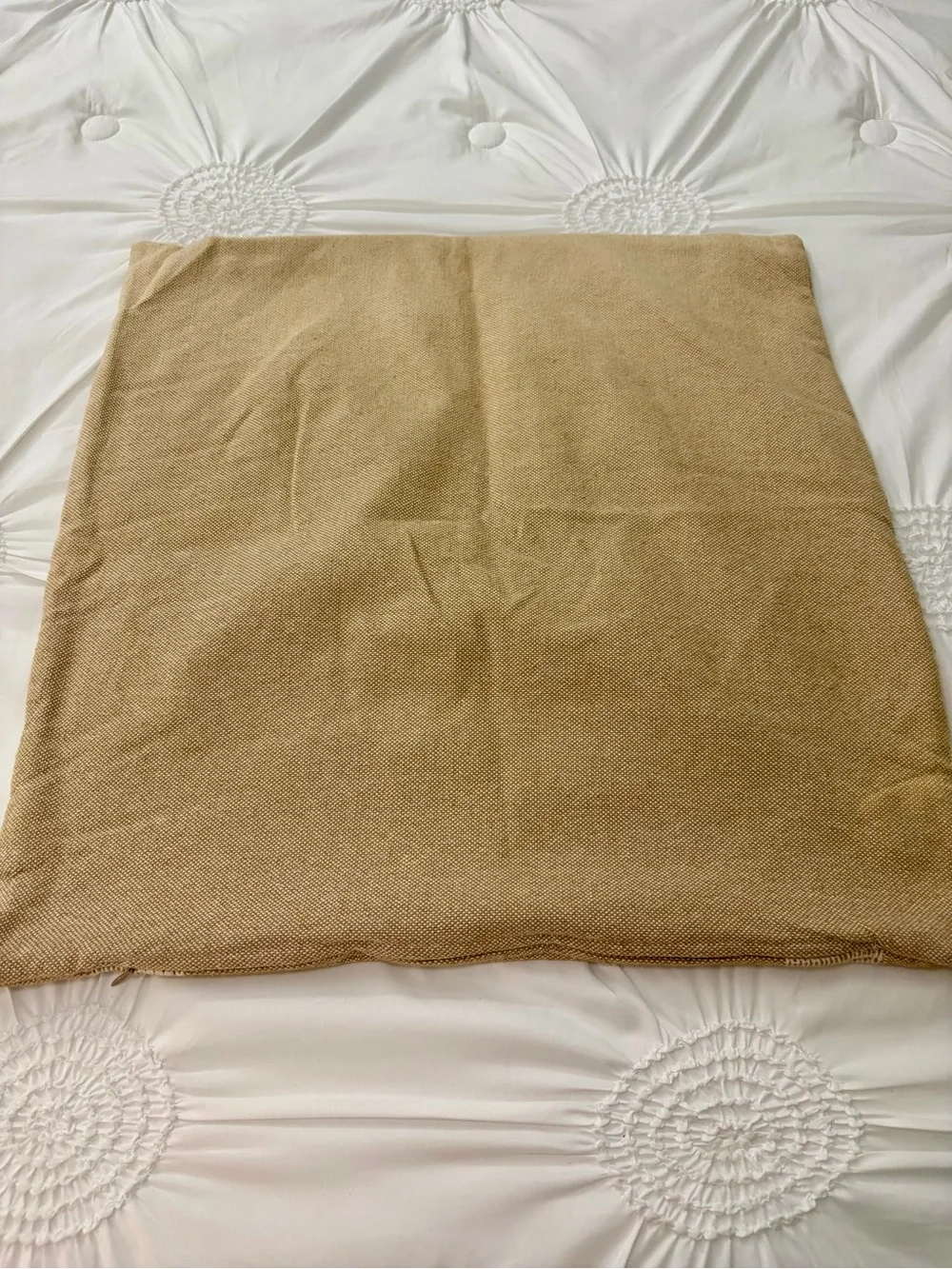 Threshold Studio McGee Neutral Tan & Cream Cotton Toss Pillow Cover 24 x 24